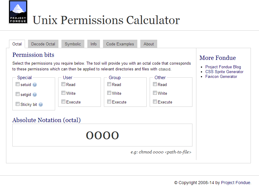 Chmod Numbers