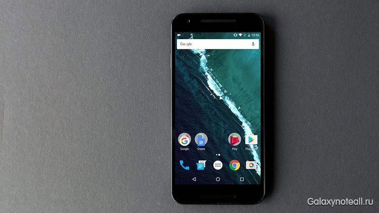 Стоковая Android N на смартфоне Nexus 6P