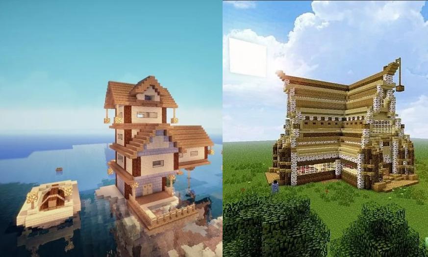 небольшие постройки Minecraft
